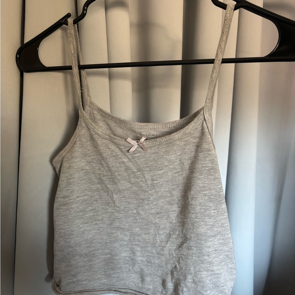 Tahari Light Gray Women's Camisole Top